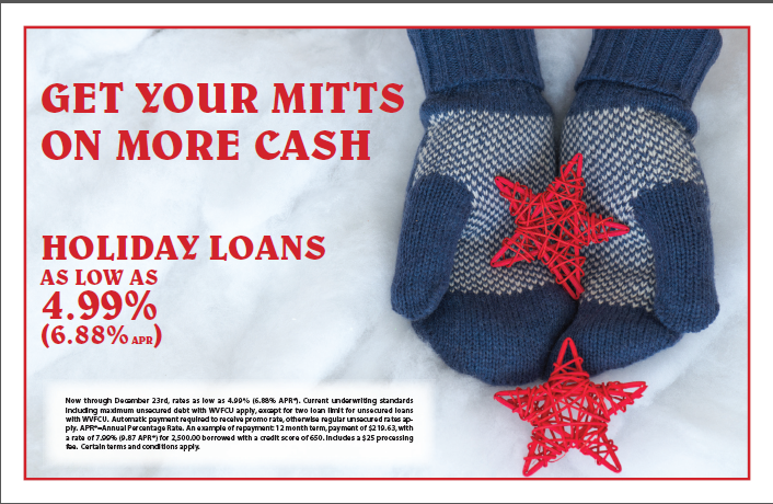 GET YOUR MITTENS ON MORE CASH WITH A HOLIDAY LOAN